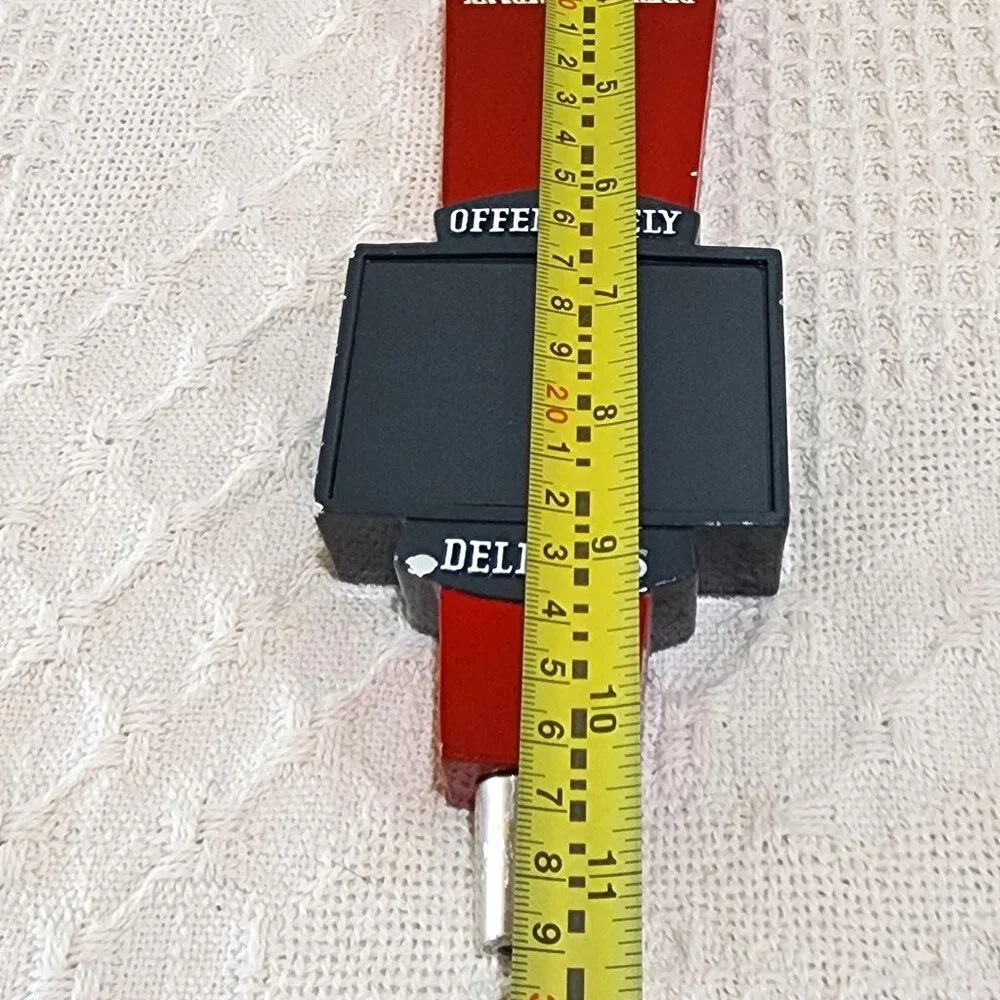 Renegade Brewing Co Offensively Delicious Red Black Retro Beer Pull Tap Handle